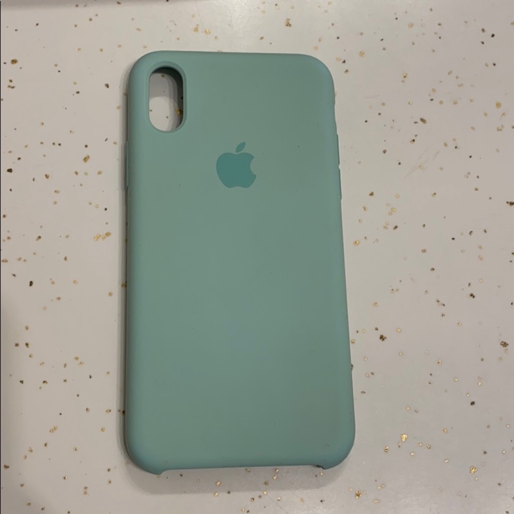 Mint aquamarine apple iPhone X case silicone